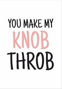 Tap to view Knob Throb Valentine's Day Card