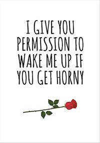 Tap to view Give You Permission Valentine's Day Card