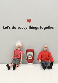 Tap to view Let's Do Saucy Things Valentine's Day Card