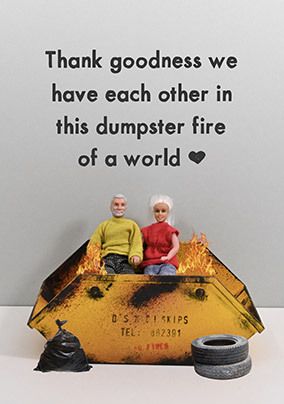 Photo of Dumpster Fire Valentine's Day Card