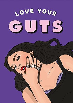 Photo of Love Your Guts Olivia Rodrigo Spoof Valentine's Day Card