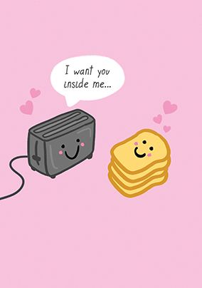 Photo of I Want You Toaster Valentine's Day Card