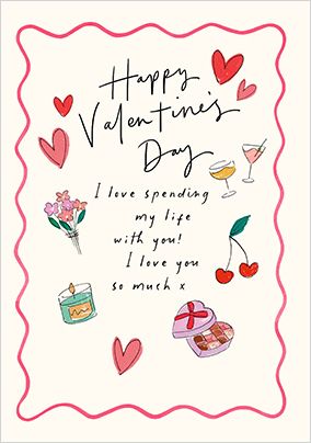 Photo of Love Spending Life With You Valentine's Day Card