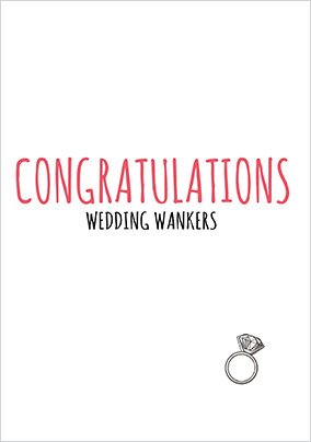 Congratulations Wedding W*nkers Card