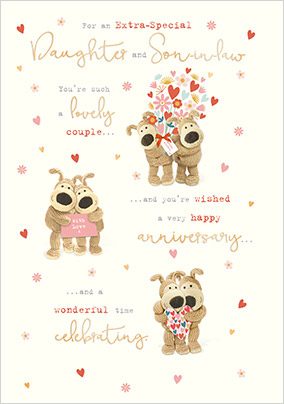 Boofle Daughter And Son-In-Law Wedding Card