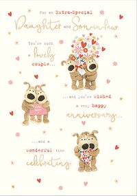 Tap to view Boofle Daughter And Son-In-Law Wedding Card