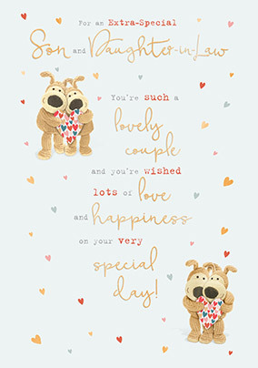 Boofle Son And Daughter In Law Wedding Card