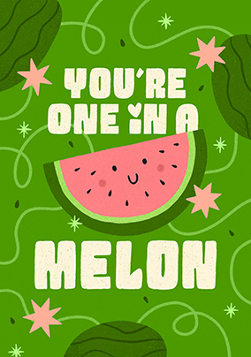 One in a Melon Anniversary Card
