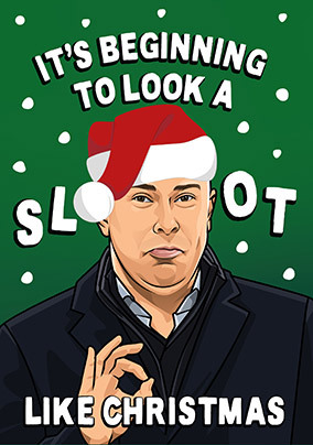 It's Beginning To Look A Slot Like Christmas Football Spoof Card