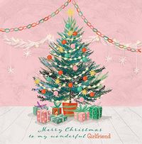 Tap to view Wonderful Girlfriend Square Christmas Card