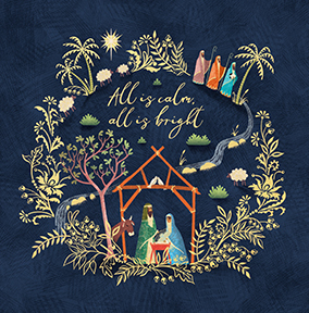 Silent Night Christmas Card