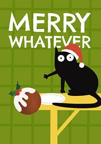 Tap to view Merry Whatever Cat Christmas Card