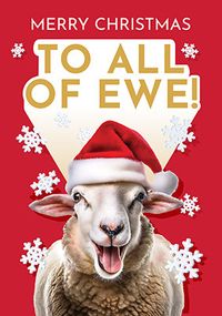 Tap to view Merry Christmas To All Of Ewe Card