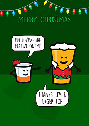 Larger Top Christmas Card