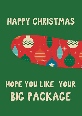 Big Package Christmas Card