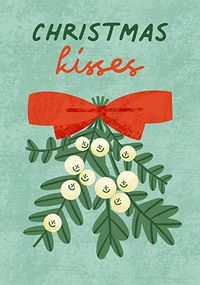Tap to view Christmas Kisses Mistletoe Card