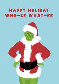Tap to view Happy Holiday Who-be What-ee Christmas Card