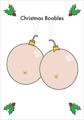 Christmas Boobles Card