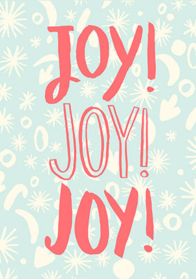 Joy Joy Joy Christmas Card