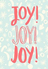 Tap to view Joy Joy Joy Christmas Card