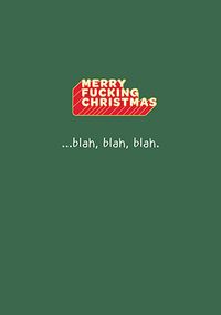 Tap to view Merry F*cking Christmas Blah Blah Blah Card