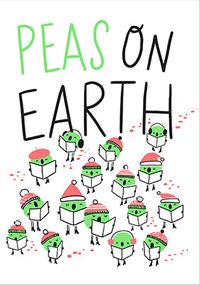 Tap to view Peas On Earth Christmas Card