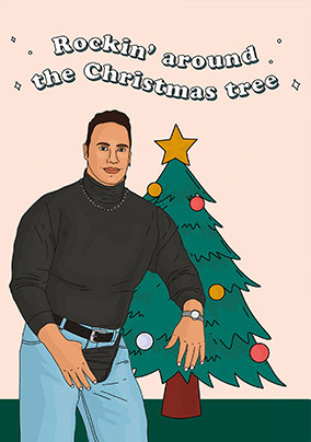 Rockin' Around the Christmas Tree Spoof Card
