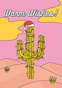 Tap to view Warm Wishes Cactus Christmas Card
