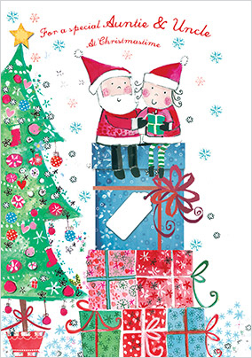 Special Auntie & Uncle Christmas Card