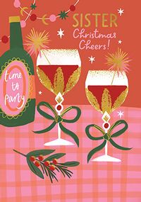 Tap to view Cheers Sister Christmas Card