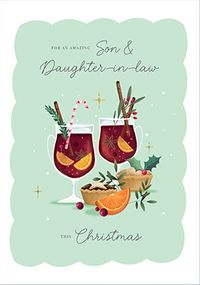 Tap to view Son & Daughter-In-Law Mulled Wine Christmas Card