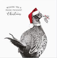 Tap to view Magni-Pheasant Square Christmas Card