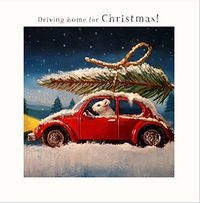 Tap to view Lucia Heffernan Driving Home For Christmas Square Card