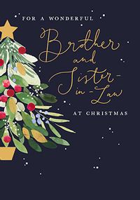 Tap to view Brother And Sister In Law Christmas Tree Card