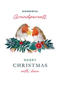 Tap to view Christmas Robins Card for Grandparents