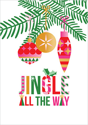 Stand Up To Cancer Jingle All The Way Christmas Card