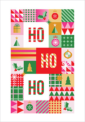 Stand Up To Cancer Ho Ho Ho Christmas Card