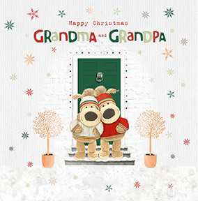 Boofle Grandma And Grandpa Christmas Card