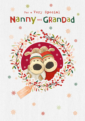Boofle Nanny & Grandad Christmas Card
