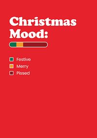 Tap to view Festive, Merry & Pissed Mood Christmas Card