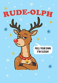 Tap to view Rude-olph Christmas Card