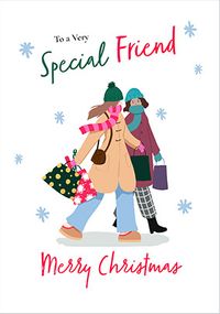 Tap to view Special Friend Shopping Christmas Card