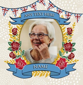 Regal Theme Photo Upload Personalised Coaster
