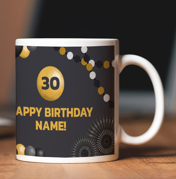 30th Birthday Photo Mug