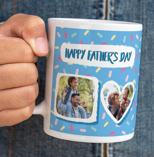 Sprinkles Father's Day Photo Mug