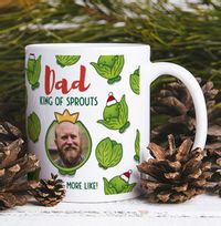 Dad Sprouts Photo Christmas Mug
