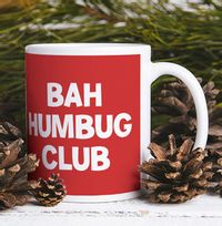 Bah Humbug Club Photo Christmas Mug