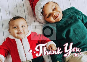 Thank You Photo Landscape Christmas Postcard