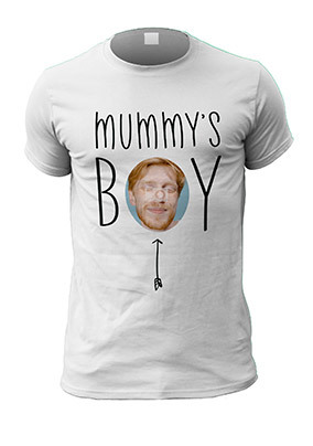 Mummy's Boy Funny  Photo Upload Personalised T-Shirt