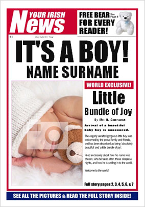 Irish News - New Baby Boy